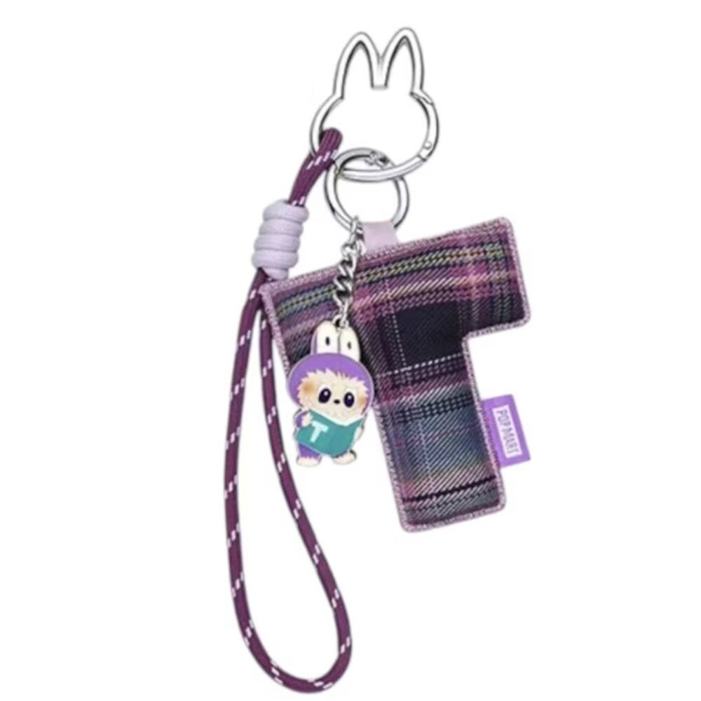 Pop Mart MONSTERS LABUBU Pin for Love Keychain Pendant, LETTER T Bag Charm, NEW